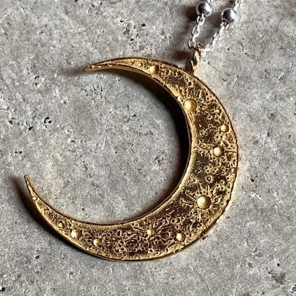 <img class='new_mark_img1' src='https://img.shop-pro.jp/img/new/icons56.gif' style='border:none;display:inline;margin:0px;padding:0px;width:auto;' />momocreatura Crescent Moon Ball Chain Necklace GoldSilverʥ⥯ꥢ  ܡͥå쥹 ɡߥС