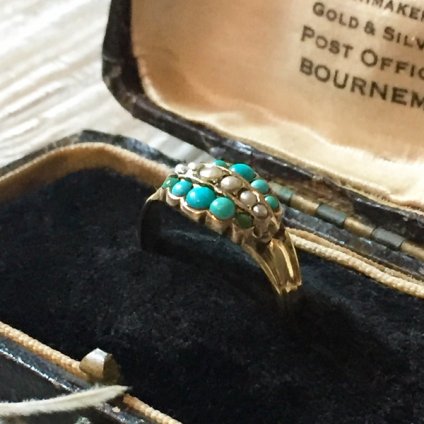 Victorian Turquoise Pearl Antique Ring ʥȥꥢ  ѡ ƥ󥰡