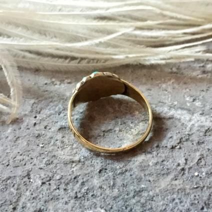 Victorian Turquoise Pearl Antique Ring （ヴィクトリアン