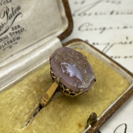 Edwardian Agate Cameo Antique Ring ʥɥǥ  ᥪ ƥ󥰡