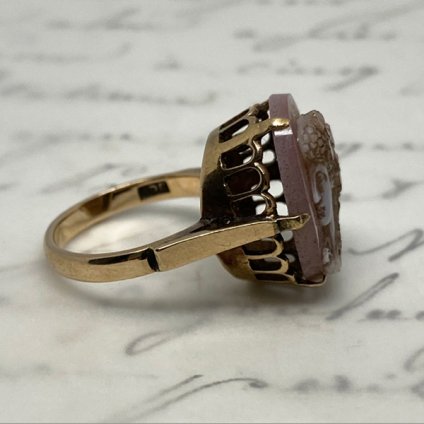 Edwardian Agate Cameo Antique Ring ʥɥǥ  ᥪ ƥ󥰡