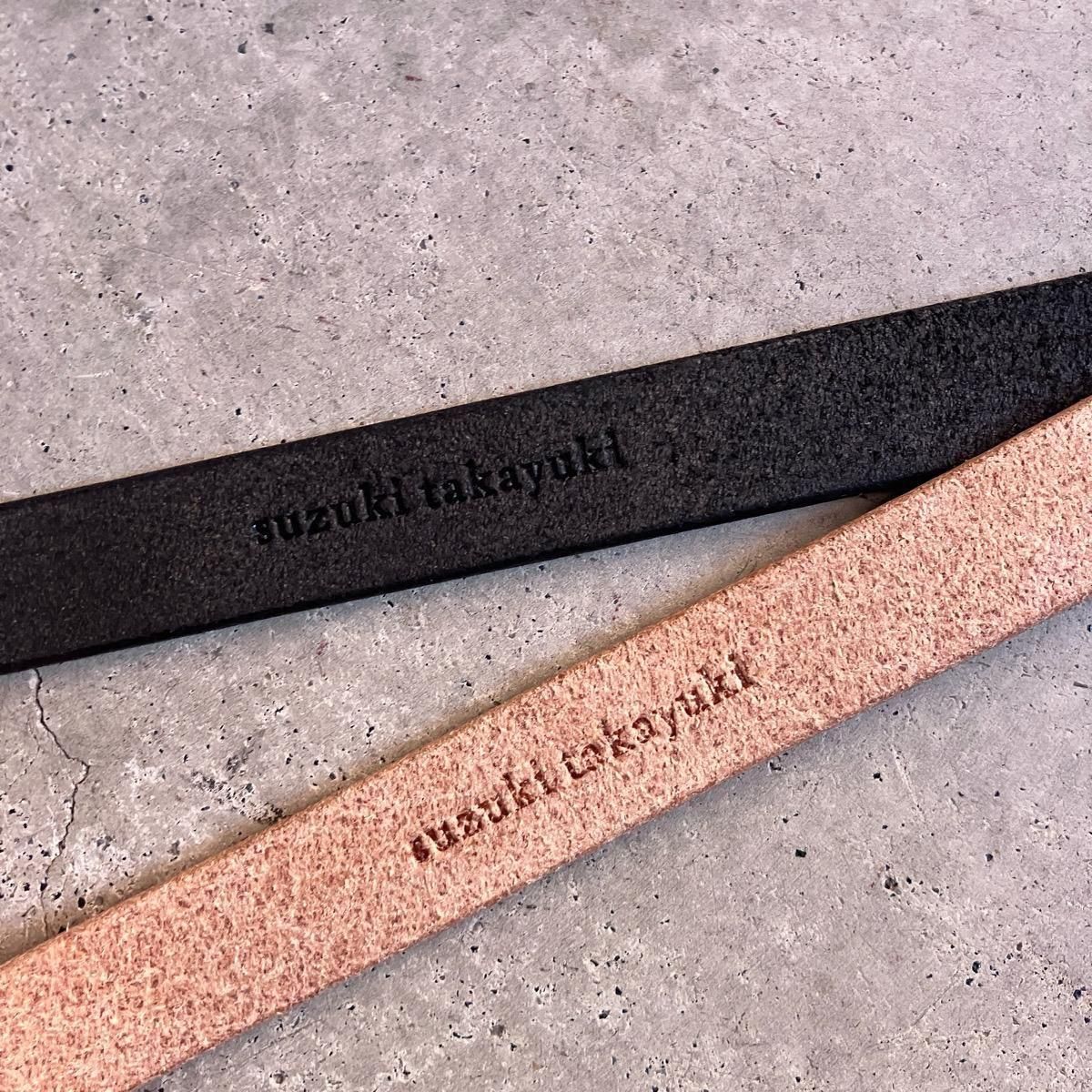 <img class='new_mark_img1' src='https://img.shop-pro.jp/img/new/icons56.gif' style='border:none;display:inline;margin:0px;padding:0px;width:auto;' />suzuki takayuki thin belt (業 ٥) Tan