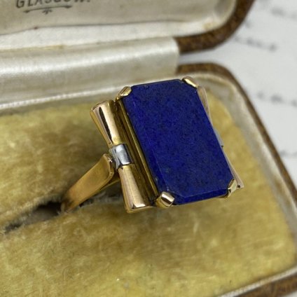 1920's 15K/Lapis Lazuli Antique Ring1920ǯ 15K/ԥ饺 ƥ󥰡