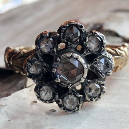 Victorian 18K/Diamond Antique Ring（ヴィクトリアン 18K 