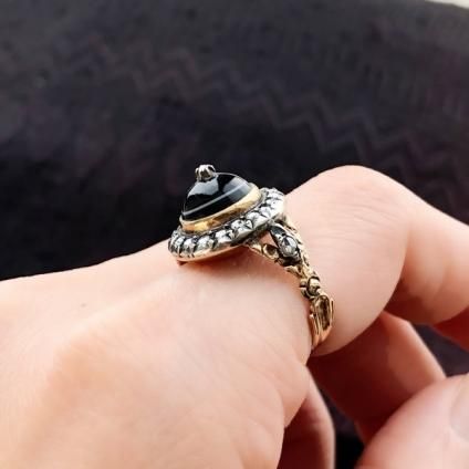 ヴィクトリア朝　ダイヤモンド　アンティークリング ダイヤモンドの指輪 英国ヴィクトリ王朝期 5ストーン 1.0ct
