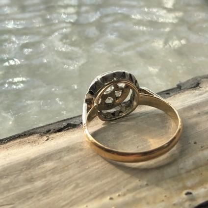 ヴィクトリア朝　ダイヤモンド　アンティークリング Victorian Diamond Antique Ring （ヴィクトリアン ダイヤモンド