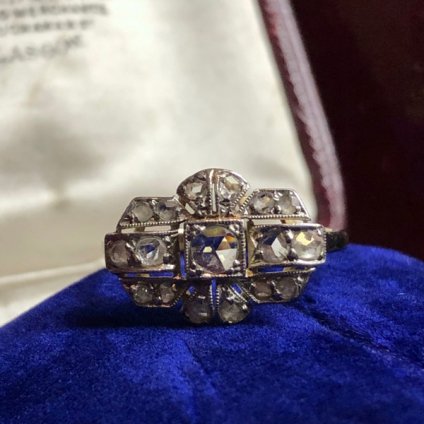 Art Deco 14K Diamond Antique Ringʥǥ 14K  ƥ󥰡