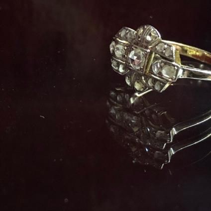 Art Deco 14K Diamond Antique Ringʥǥ 14K  ƥ󥰡