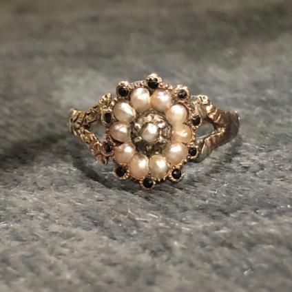 <img class='new_mark_img1' src='https://img.shop-pro.jp/img/new/icons20.gif' style='border:none;display:inline;margin:0px;padding:0px;width:auto;' />20%OFFVictorian 9K Pearl Antique Ringʥȥꥢ 9K ѡ ƥ󥰡