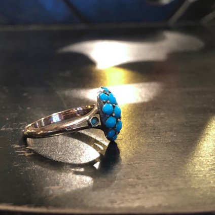 Victorian 9K Turquoise Antique Ringʥȥꥢ 9K  󥰡