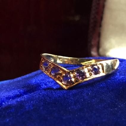 9K アメシストリング 1950's 9K Amethyst Ring（1950年代 9K アメシスト リング