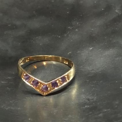 9K アメシストリング 1950's 9K Amethyst Ring（1950年代 9K アメシスト リング