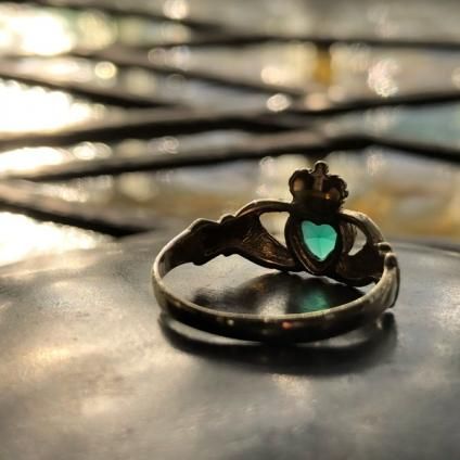 c.1989 9K Green Onyx Claddah Ring(1989年 9K グリーン c.1989 9K Green Onyx Claddah Ring(1989年 9K グリーン
