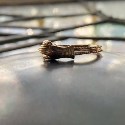1940's 9K Gimmel Fede Ring（1940年代 9K ギメル フェデリング