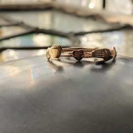 1940's 9K Gimmel Fede Ring（1940年代 9K ギメル フェデリング