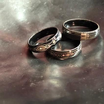 1950's Austrian Dead Stock Enamel Ring Black1950ǯ ȥꥢ ʥ  