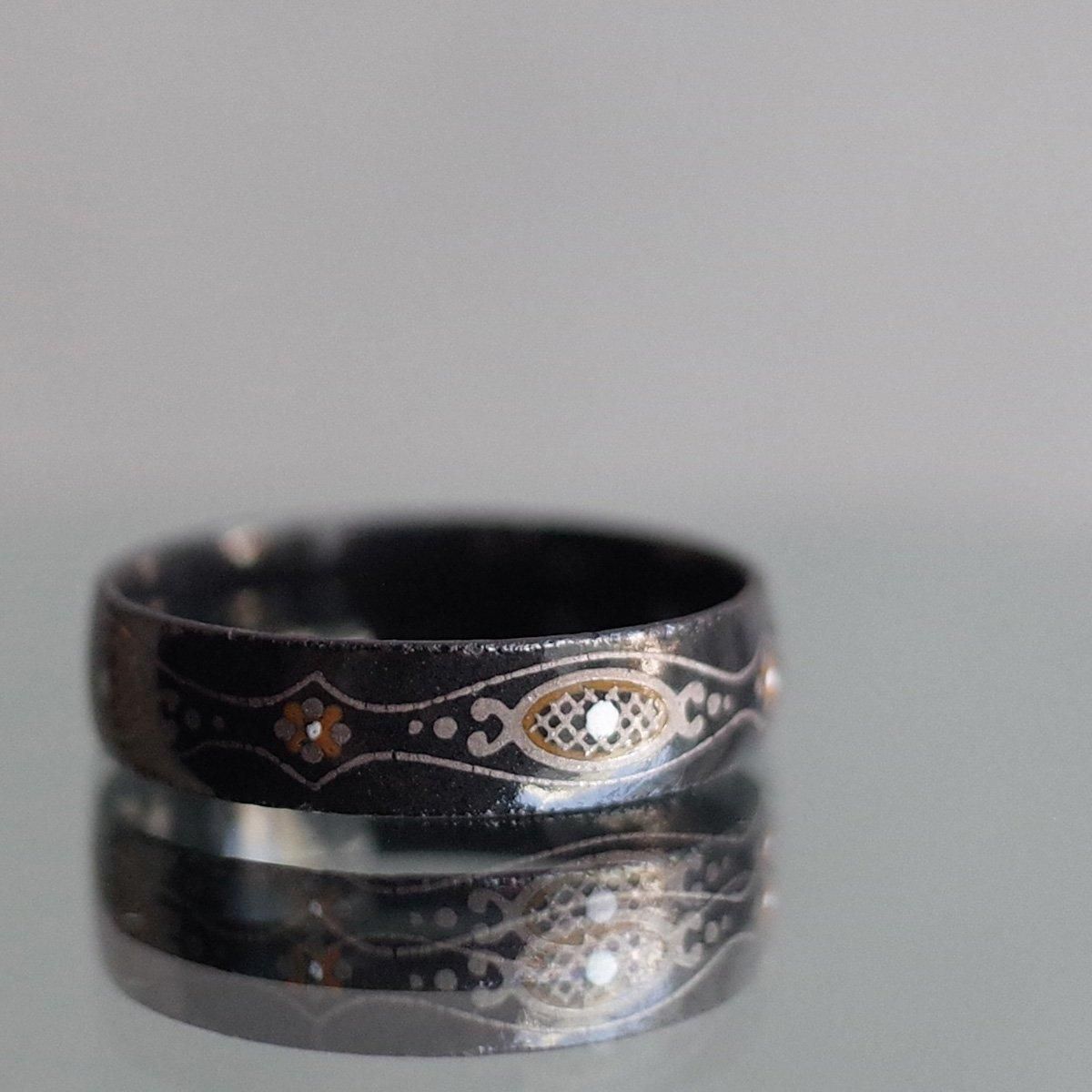 1950's Austrian Dead Stock Enamel Ring Black1950ǯ ȥꥢ ʥ  