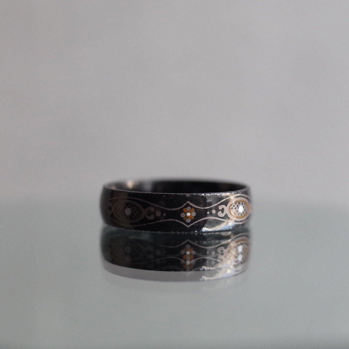 1950's Austrian Dead Stock Enamel Ring Black1950ǯ ȥꥢ ʥ  