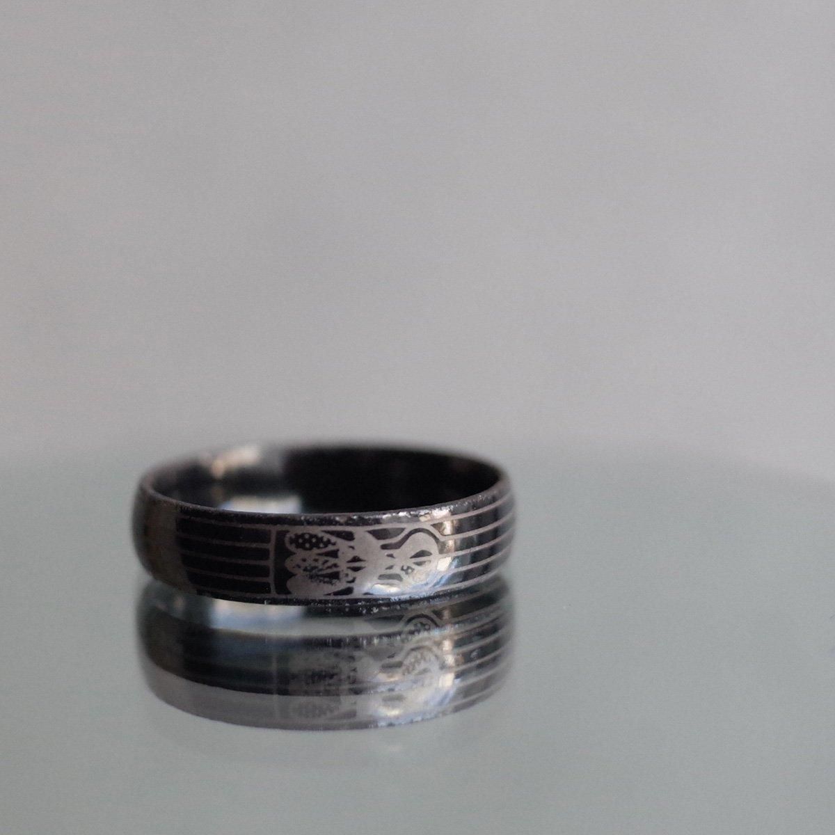 1950's Austrian Dead Stock Enamel Ring Black1950ǯ ȥꥢ ʥ  