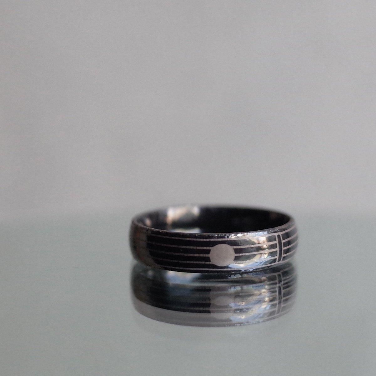 1950's Austrian Dead Stock Enamel Ring Black1950ǯ ȥꥢ ʥ  