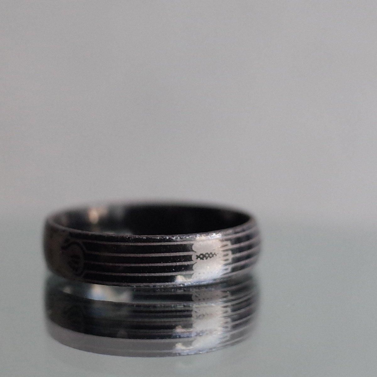 1950's Austrian Dead Stock Enamel Ring Black1950ǯ ȥꥢ ʥ  