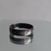 1950's Austrian Dead Stock Enamel Ring Black1950ǯ ȥꥢ ʥ  