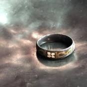 1950's Austrian Dead Stock  Enamel Ring Gray1950ǯ ȥꥢ ʥ  졼