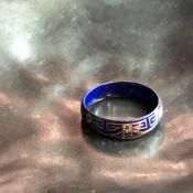 1950's Austrian Dead Stock  Enamel Ring Blue1950ǯ ȥꥢ ʥ  ġ