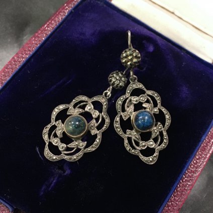 1920's Silver Lapis Lazuli Earrings 1920ǯ С ԥ ԥ