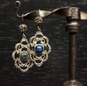 1920's Silver Lapis Lazuli Earrings 1920ǯ С ԥ ԥ