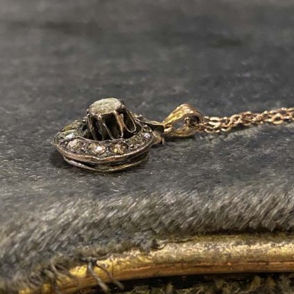 Victorian Gold Dutch Rose Cut Diamond Necklaceʥȥꥢ   åå  ͥå쥹