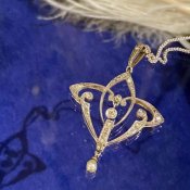 Edwardian 18K Diamond / Pearl Necklace（エドワーディアン 18K ダイヤモンド パール ネックレス）