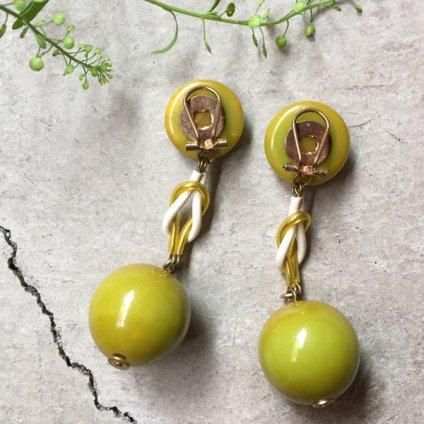 1950's French Bakelite Earrings1950ǯ ե١饤 󥰡