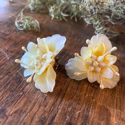 1960's Yellow Flower Earrings1960ǯ   ե 󥰡ˡ