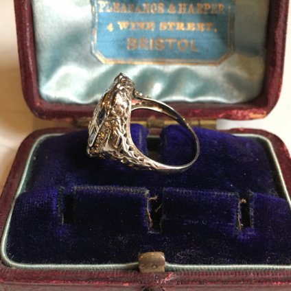 1920's WG Diamond Antique Ring1920ǯ ۥ磻ȥ  ƥ 󥰡