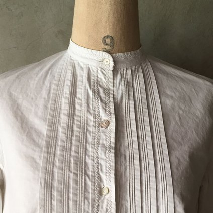 1910~20's Pin Tuck / Embroidery Cotton Blouse191020ǯ ԥ󥿥å / ɽ åȥ֥饦