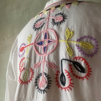 1980's Colorful Embroidery Blouse1980ǯ եɽ֥饦