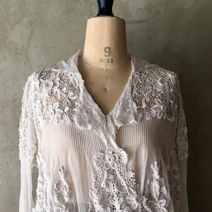 1890~1910's Crocheted lace Blouse（1890～1910年代 クロッシェ