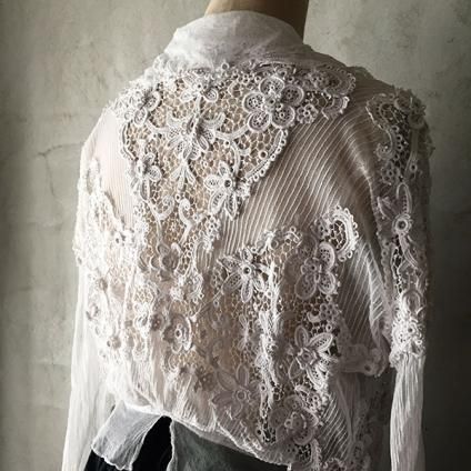 1890~1910's Crocheted lace Blouse（1890～1910年代 クロッシェレース