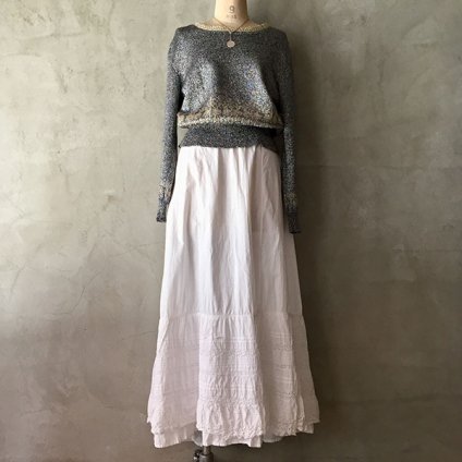 1900~10's Cutwork Lace Cotton Skirt（1900～10年代 カットワーク 