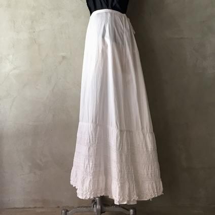 1900~10's Cutwork Lace Cotton Skirt190010ǯ åȥ졼 åȥ󥹥ȡ