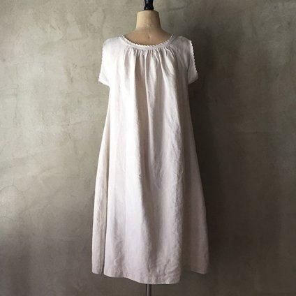 アンティークリネンドレス製作途中 1910~30's Linen Dress（1910～30年代 リネンワンピース）- JeJe