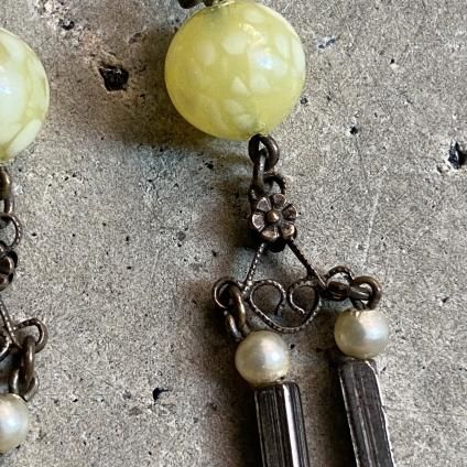 1940's Louis Rousselet Glass Necklace(1940年代 ルイ ロスレー ガラスネックレス)- JeJe PIANO ONLINE BOUTIQUE 神戸のアンティーク時計,ジュエリー,ファッション専門店