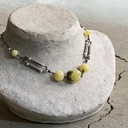 1940's Louis Rousselet Glass Necklace(1940年代 ルイ ロスレー