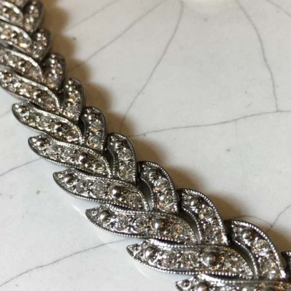 1930's Art Deco Paste Glass Bracelet1930's ǥ ڡȥ饹 ֥쥹åȡ