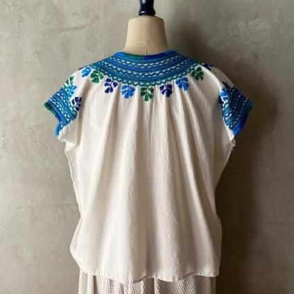 1970's Mexican Embroidery Blouse(1970年代 メキシコ 刺繍ブラウス