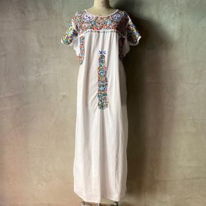 1970's Mexican Embroidery Dress（1970年代 メキシコ 刺繍ワンピース