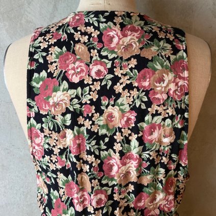 Vintage Flower Pattern Dress（ヴィンテージ 花柄ワンピース）- JeJe