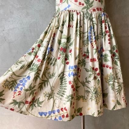 1960's Botanical Pattern Dress1960ǯ ܥ˥ԡ