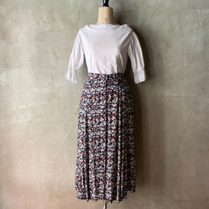 Vintage Flower Pattern Skirt（ヴィンテージ 花柄スカート）- JeJe 